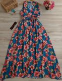 Vestido Longo Soltinho com Ajuste de Tamanho !