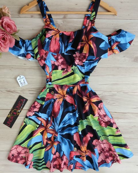 Vestido Boneca com Manguinha Cigana