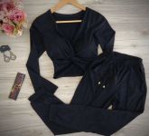 Conjunto Suede Calça + Blusa