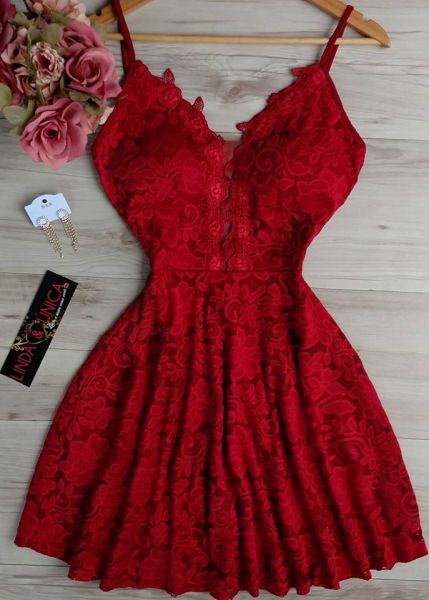 Vestido Renda rodadinho