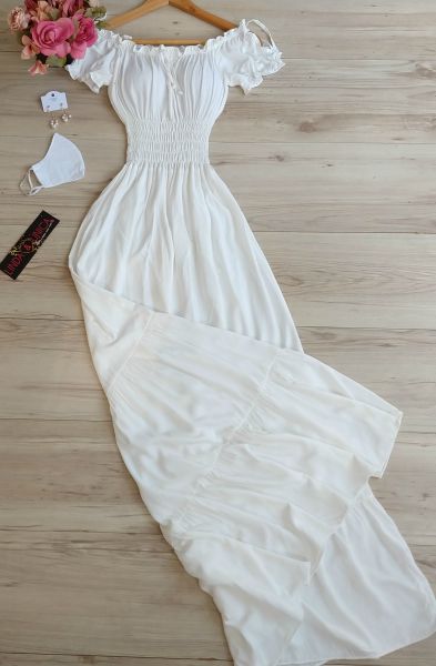 Vestido Longo Ombro a Ombro