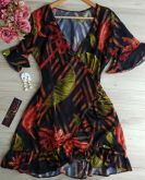 Vestido Transpassado Plus Size