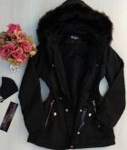 Casaco /Sobretudo /Parka de pelos, com capuz removível