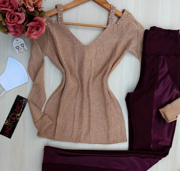 Blusa tricot modal