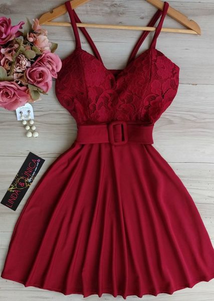 .Vestido Boneca com cinto