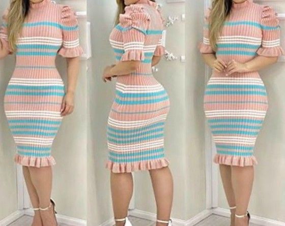 .Vestido Midi Modal