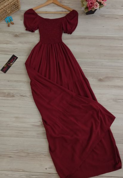 Vestido Longo Manguinha