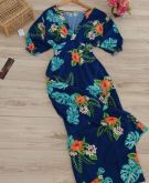 Vestido Longo Decote Plus Size