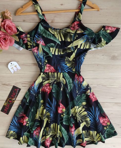 Vestido Boneca com Manguinha Cigana