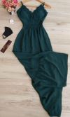 Vestido Longo com detalhes em renda