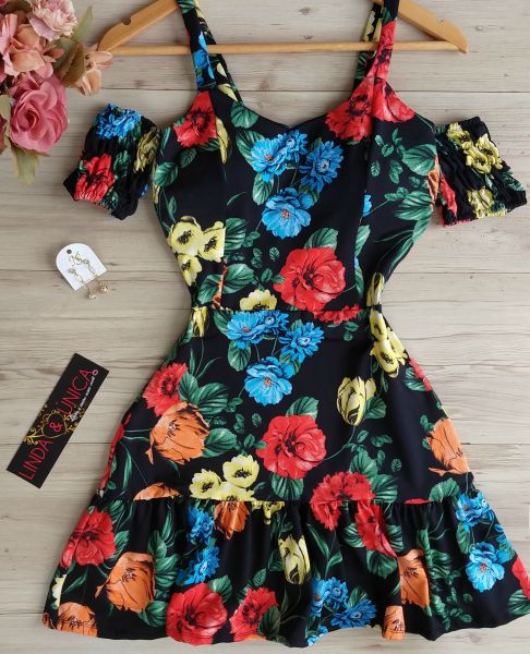 Vestido Alça Ciganinha
