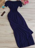 Vestido Longo Ombro a Ombro