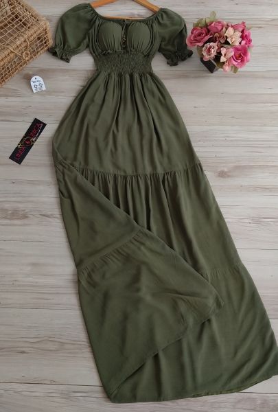 Vestido Longo Ciganinha