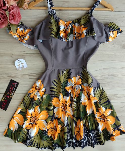 Vestido Boneca com Manguinha Cigana