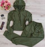 Conjunto Suede Calça + Blusa