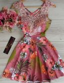 .Vestido Rodado com renda