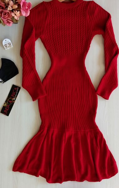 Vestido Tricot Modal Sereia