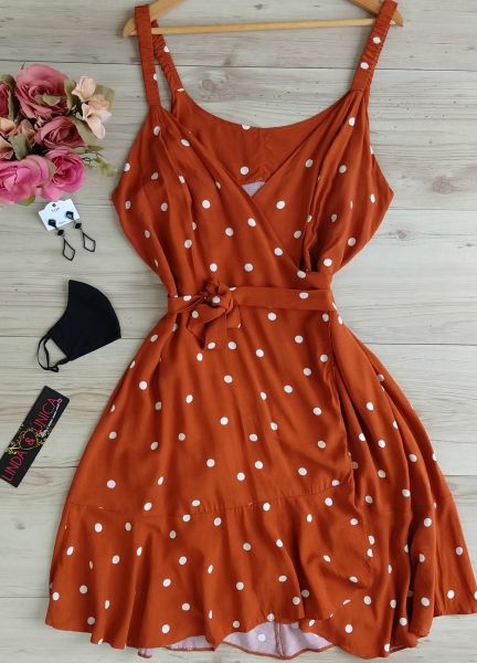 Vestido Alça Transpassado Plus Size