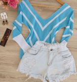 Blusa Tricot Decote V