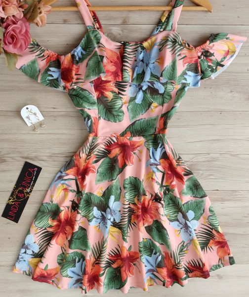 Vestido Boneca com Manguinha Cigana