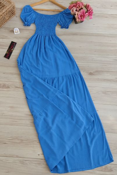 Vestido Longo Manguinha