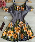 Vestido Boneca com Manguinha Cigana