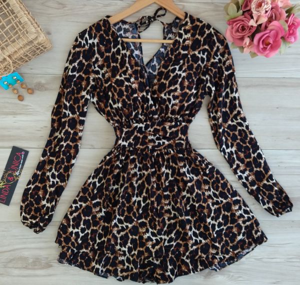 Macaquinho Animal Print