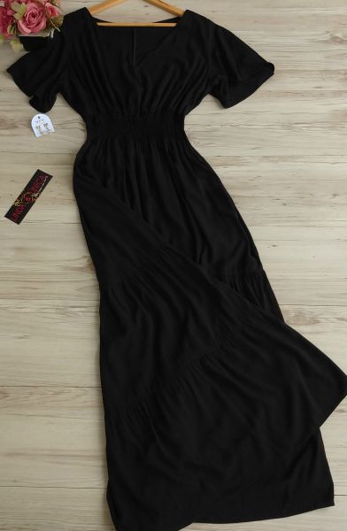 .Vestido Longo com Manguinha - Plus Size