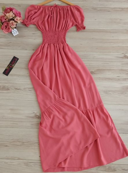 Vestido Longo Ombro a Ombro