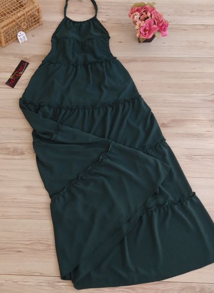 Vestido Longo Frente Única