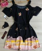 Vestido Manguinha Vazada